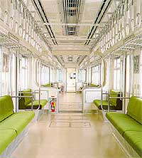 Hitachi monorail interior